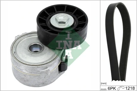 Комплект ременя генератора Citroen Jumpy/Fiat Scudo/Peugeot Expert 2.0HDi 04- (6PK1218) 529 0105 10 INA 529-0105-10