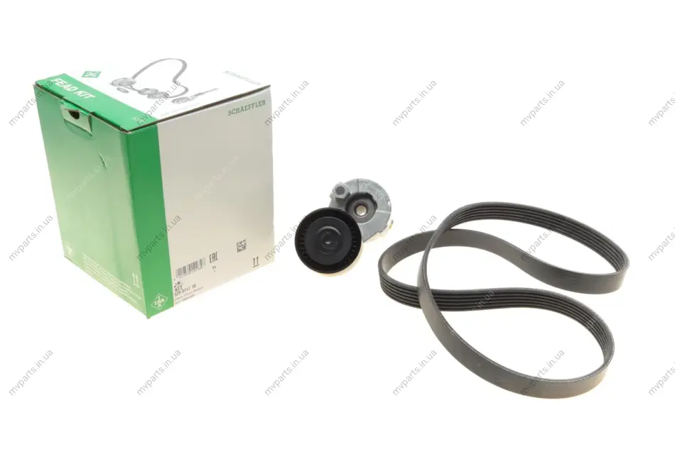 Комплект ременя генератора Nissan Note/Qashqai 1.5 dCi 11- (6PK 1195) 529 0117 10 INA 529-0117-10 (фото 1)