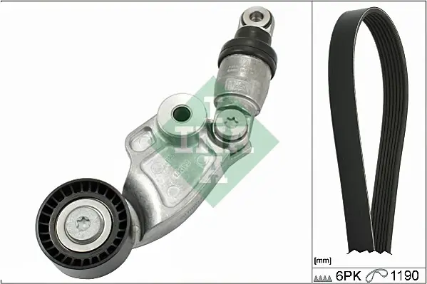 Комплект ременя генератора Mazda 3/6/CX-5 2.2D 12- 529 0119 10 INA 529-0119-10 (фото 1)