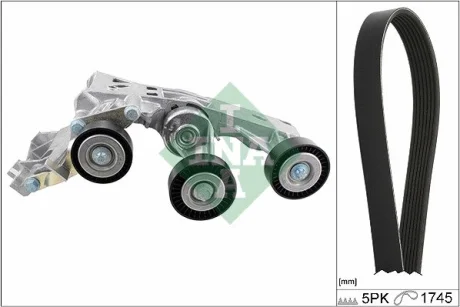 Комплект ременя генератора MB A-class (W169)/B-class (W245) 2.0D 04-12 (5PK1745) 529 0148 10 INA 529-0148-10