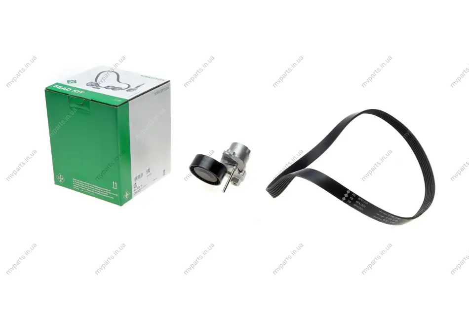 Комплект ременя генератора VW Golf 1.2/1.4TSI 12-/Skoda Octavia 1.2-1.6 12- (6PK1003) 529 0159 10 INA 529-0159-10 (фото 1)