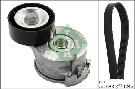 Комплект ременя генератора Citroen Jumpy/Peugeot Expert 2.0 HDi 09- (6PK1245) 529 0291 10 INA 529-0291-10