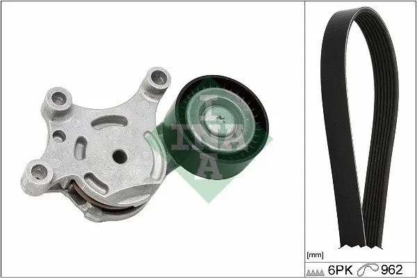 Комплект ременя генератора Citroen C4 Grand Picasso/Peugeot 308 1.6HDi 10- (6PK962) 529 0298 10 INA 529-0298-10 (фото 1)