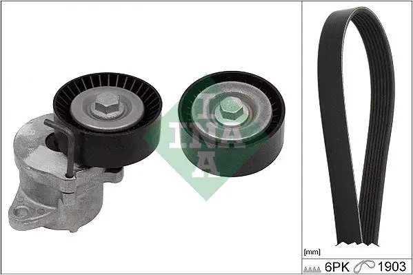 Комплект ременя генератора Opel Astra/Insignia 2.0 CDTI 08-17 (6PK1903) 529 0348 10 INA 529-0348-10 (фото 1)