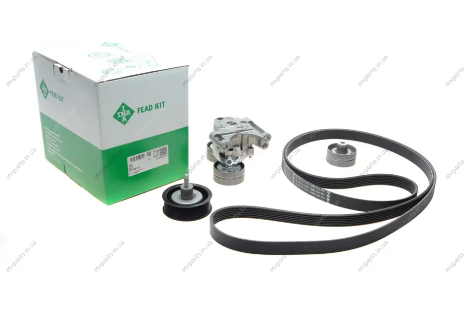 Комплект ременя генератора Ford Transit 2.2 TDCi 11- (7PK2968) 529 0442 10 INA 529-0442-10 (фото 1)