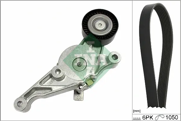 Комплект ременя генератора VW Caddy III 1.9 TDI/2.0 SDI 04-10 (6PK 1050) 529 0469 10 INA 529-0469-10 (фото 1)