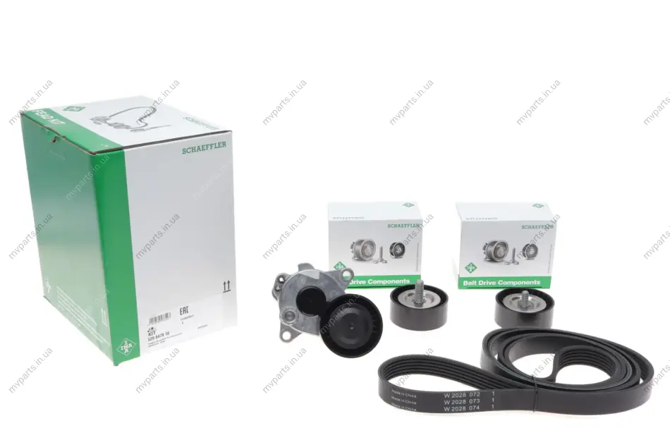Комплект ременя генератора MB E-class (W212) 09-16, (6PK 2155) 529 0479 10 INA 529-0479-10 (фото 1)
