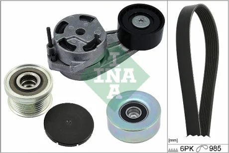 Комплект ременя генератора BMW 3 (F30/F80) 12-16 N13 B16 (6PK985) 529 0482 20 INA 529-0482-20