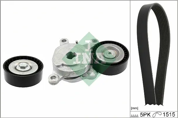 Комплект ременя генератора MB A-class (W176/W177) 12- (5PK1515) 529 0543 10 INA 529-0543-10 (фото 1)