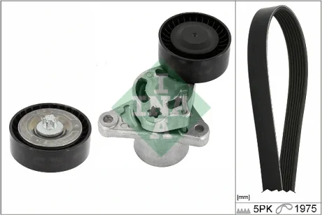 Комплект ременя генератора MB E-class (S213/A238/C238) 18- OM656 (5PK1975) 529 0545 10 INA 529-0545-10
