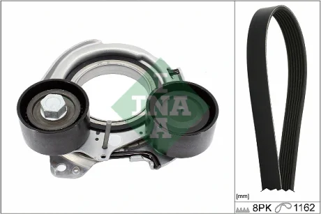 Комплект ременя генератора BMW 3 (G20/G80/G28)/5 (G30/F90) 2.0DH 19- B47 (8PK1162) 529 0568 10 INA 529-0568-10