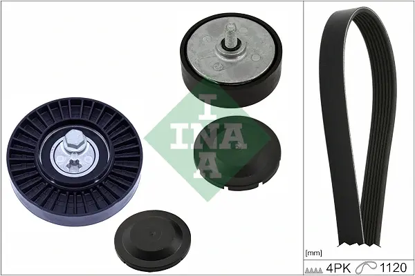 Комплект ременя генератора Audi A6/A8/Q7/Q8 17- (4PK1120) 529 0570 10 INA 529-0570-10 (фото 1)