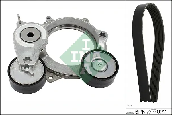 Комплект ремня генератора Audi A6/A7/A8/Q7/Q8 3.0 TDI 17- 529 0574 10 INA 529-0574-10 (фото 1)