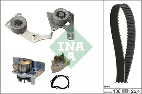 Комплект ГРМ + помпа Citroen Jumper/Jumpy/Berlingo 1.9D/TD 94-02 530 0096 31 INA 530-0096-31