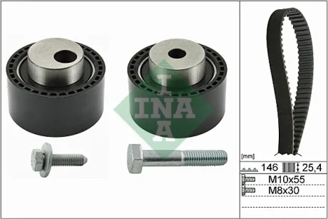 Комплект ГРМ Citroen C5/Peugeot 406 2.2 HDi 01- 530 0234 10 INA 530-0234-10