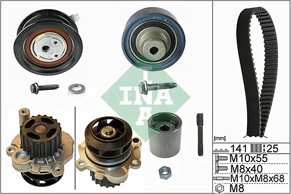 Комплект ГРМ + помпа Skoda Octavia/VW Golf IV 1.9 TDI 96-05 (25x141z) 530 0361 31 INA 530-0361-31 (фото 1)