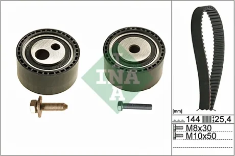 Комплект ГРМ Citroen Jumpy/Peugeot Expert 2.0HDI 00-06, (DW10ATED4) 530 0474 10 INA 530-0474-10