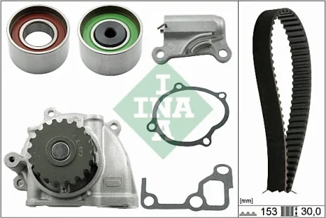 Комплект ГРМ + помпа Mazda 6 2.0DI 02-07 530 0477 30 INA 530-0477-30