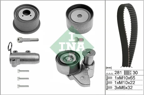 Комплект ГРМ Audi A4/A6/A8 3.0 00-06 (281x30) 530 0480 10 INA 530-0480-10