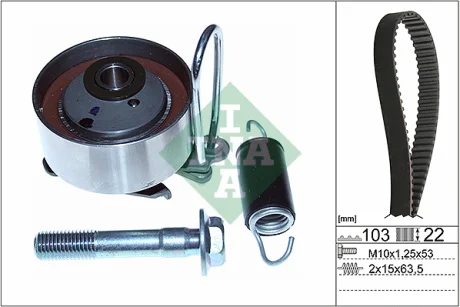 Комплект ГРМ Honda Civic VII 1.4 00-05 530 0505 10 INA 530-0505-10