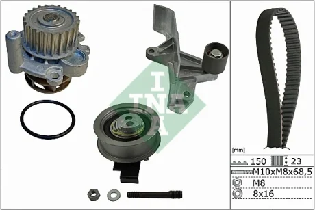 Комплект ГРМ + помпа Audi A4/ A6/ VW Passat 1.8 T/ 2.0 95-05 530 0546 30 INA 530-0546-30