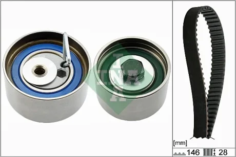 Комплект ГРМ Jeep Wrangler/Cherokee 2.4 01-08 530 0587 10 INA 530-0587-10