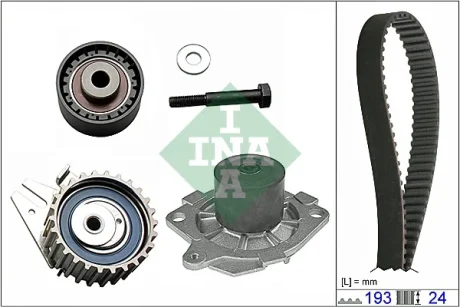 Комплект ГРМ + помпа Fiat Doblo/Punto/Bravo 1.9D 94- (24x193z) 530 0623 30 INA 530-0623-30