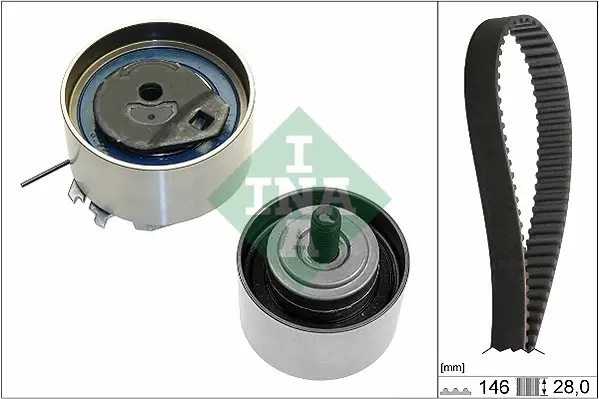 Комплект ГРМ Jeep Wrangler/Cherokee 2.4 01- 530 0641 10 INA 530-0641-10 (фото 1)