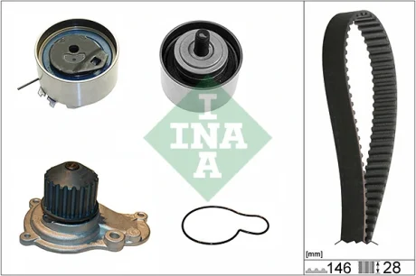 Комплект ГРМ + помпа Jeep Wrangler/Cherokee 2.4 01- 530 0641 30 INA 530-0641-30