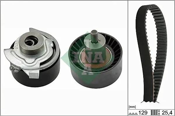 Комплект ГРМ Ford Maverick 2.0 16V 01- (129zx25.4) 530 0662 10 INA 530-0662-10 (фото 1)