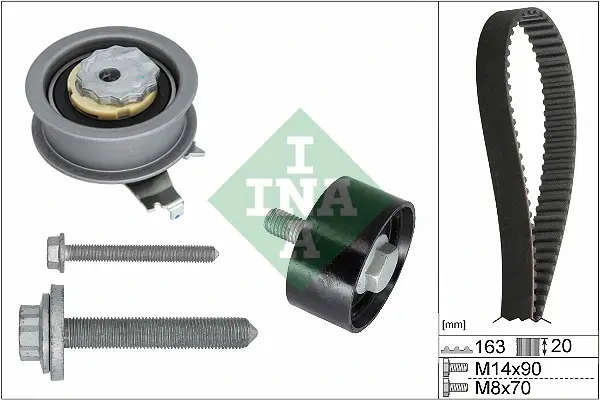 Комплект ГРМ Skoda Karoq/VW T-Roc 1.5TSI, 110kw 07/17-, DPCA/DADA 530 0711 10 INA 530-0711-10 (фото 1)