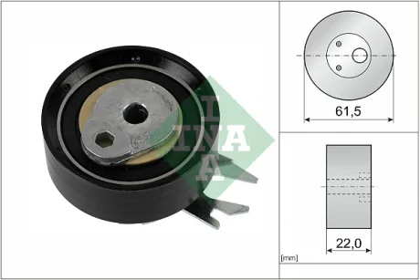 Натяжний ролик, ремні ГРМ SKODA (Вир-во Ina) INA 531-0252-30