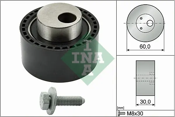 Ролик ГРМ Fiat Scudo 2.0JTD (натяжний) (60х30) 531 0264 10 INA 531-0264-10 (фото 1)