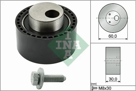 Ролик ГРМ Fiat Scudo 2.0JTD (натяжний) (60х30) 531 0264 10 INA 531-0264-10