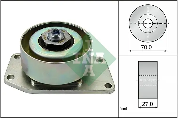 РолікнатяжнойCITROEN (вир-воIna) INA 531-0306-10 (фото 1)