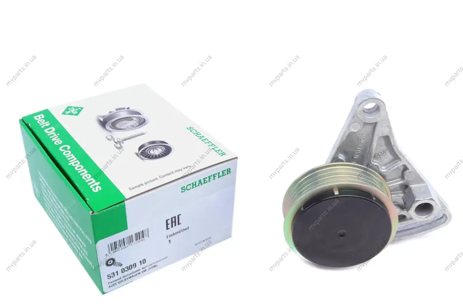 Натяжник ременя генератора Audi A4/A6/Skoda Superb/VW Passat 1.6-2.0D 93-08 531 0309 10 INA 531-0309-10 (фото 1)
