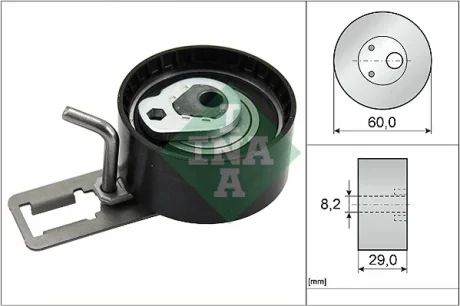 Ролик натяжний CITROEN,FORD,MAZDA (Вир-во Ina) INA 531-0850-10