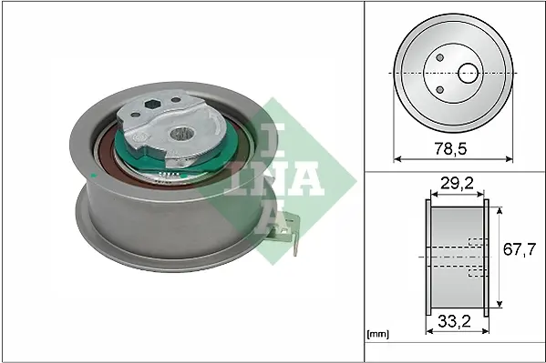 Ролик ГРМ Volvo S60/S80/S90/V40/V60/V70/V90/XC40/XC60/XC90 2.0D 13- 531 0927 10 INA 531-0927-10 (фото 1)