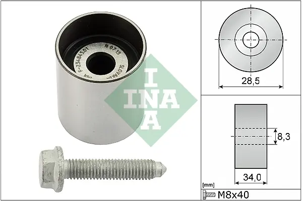 Ролик ГРМ Audi A4/A6/A8/Skoda Superb/VW Golf IV 1.2-2.0TDI/4.2TDI 94- (паразитний) (34х28.5) 532 0197 10 INA 532-0197-10 (фото 1)