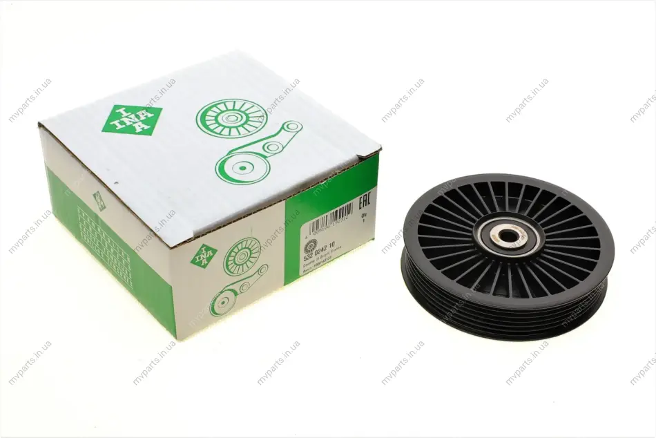 Ролик генератора Volvo C70/S40/S60/S70/S80 2.0-2.5 00-10 (d=119) (паразитний) (6PK) 532 0242 10 INA 532-0242-10 (фото 1)
