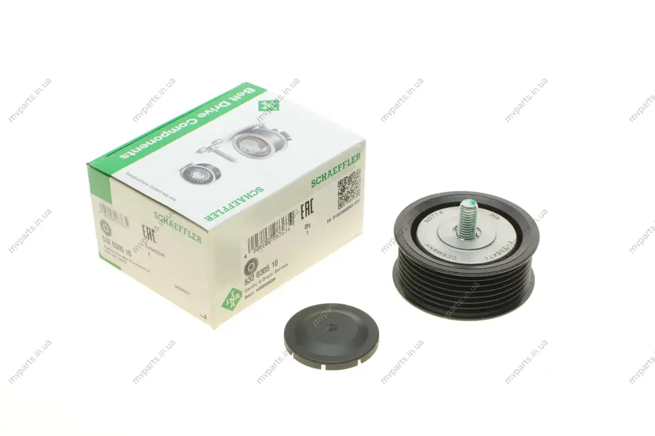 Ролик генератора Audi A8/VW Passat 4.0/6.0 W12 01-(паразитний) (75х30) 532 0305 10 INA 532-0305-10 (фото 1)