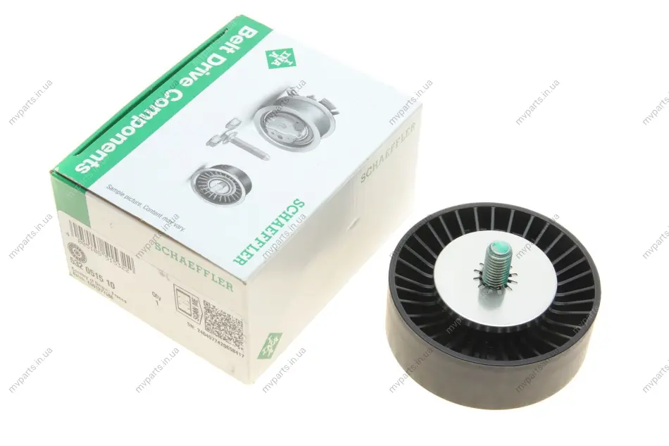 Ролик генератора BMW 5 (E60/F10) 07-11 (паразитний) (80х28), N43/N47/N55/N57/M47 532 0515 10 INA 532-0515-10 (фото 1)