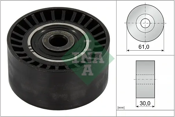 Провідний ролик, зубчастий ремінь FORD 1725441, MITSUBISHI MN982503 (Вир-во) INA 532-0624-10 (фото 1)