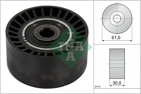 Провідний ролик, зубчастий ремінь FORD 1725441, MITSUBISHI MN982503 (Вир-во) INA 532-0624-10