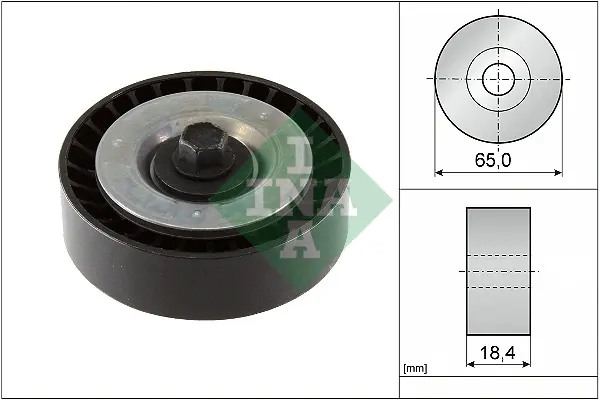 Ролик генератора Ford Galaxy III/Kuga II/S-Max 2.0 EcoBoost/2.5 13- (паразитный) (65х18.4) 532 0928 10 INA 532-0928-10 (фото 1)