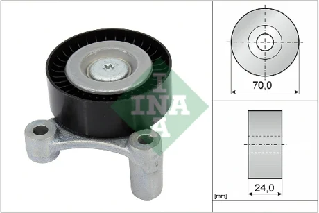Ролик генератора Volvo S60/S90/V60/V90/XC60/XC90 13- (паразитний) (70х24) 532 1002 10 INA 532-1002-10