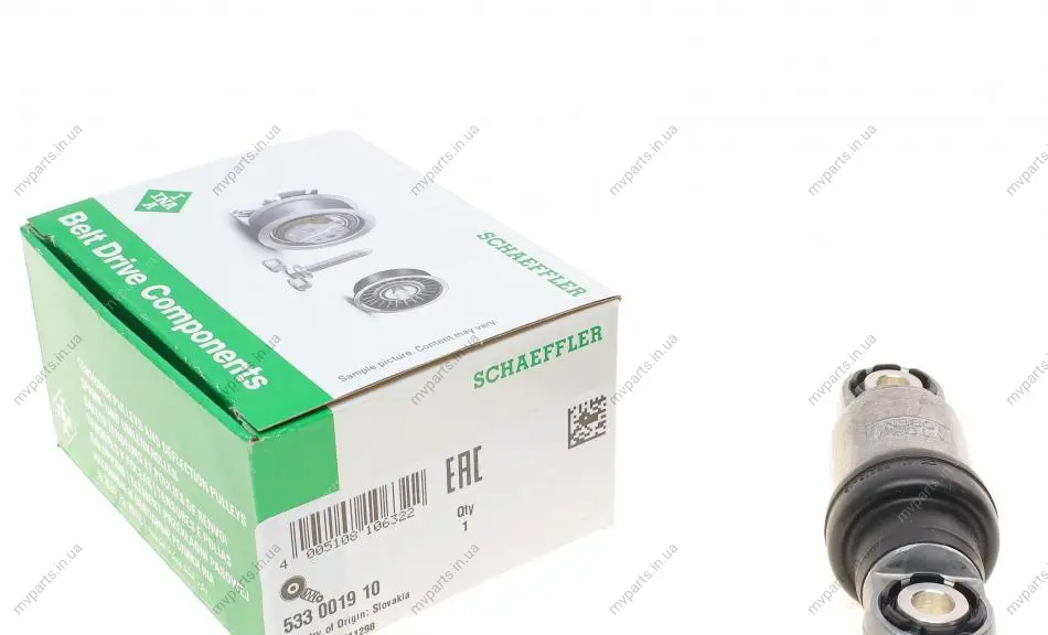 Натяжник ременя генератора BMW 3 (E46)/5 (E39) 2.0D 98-05, M47 D20 (204D1) 533 0019 10 INA 533-0019-10 (фото 1)