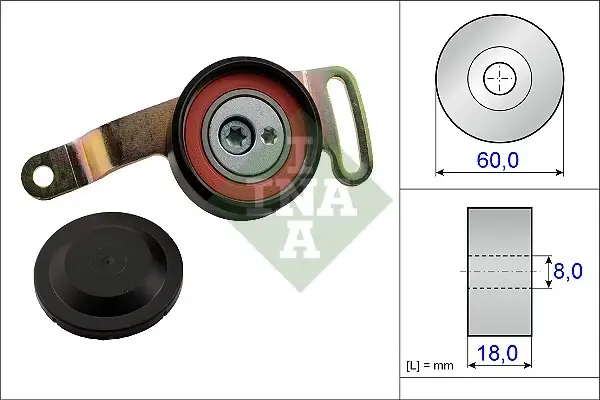 Натяжні ролики для легкових автомобілів (вир-во) INA 533-0078-10 (фото 1)