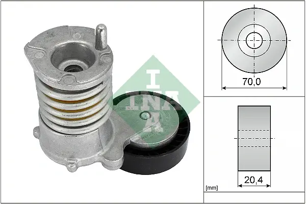 Натяжник ременя генератора VOLVO C30/S40 II/C70 II/V50/ FORD Focus II 04-12 534 0030 10 INA 534-0030-10 (фото 1)