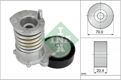 Натяжник ременя генератора VOLVO C30/S40 II/C70 II/V50/ FORD Focus II 04-12 534 0030 10 INA 534-0030-10